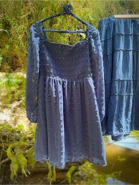 BTFBM + AUGUST SILK | XL / 14 | Long Sleeve Mini Boho Dress + Maxi Skirt Lot